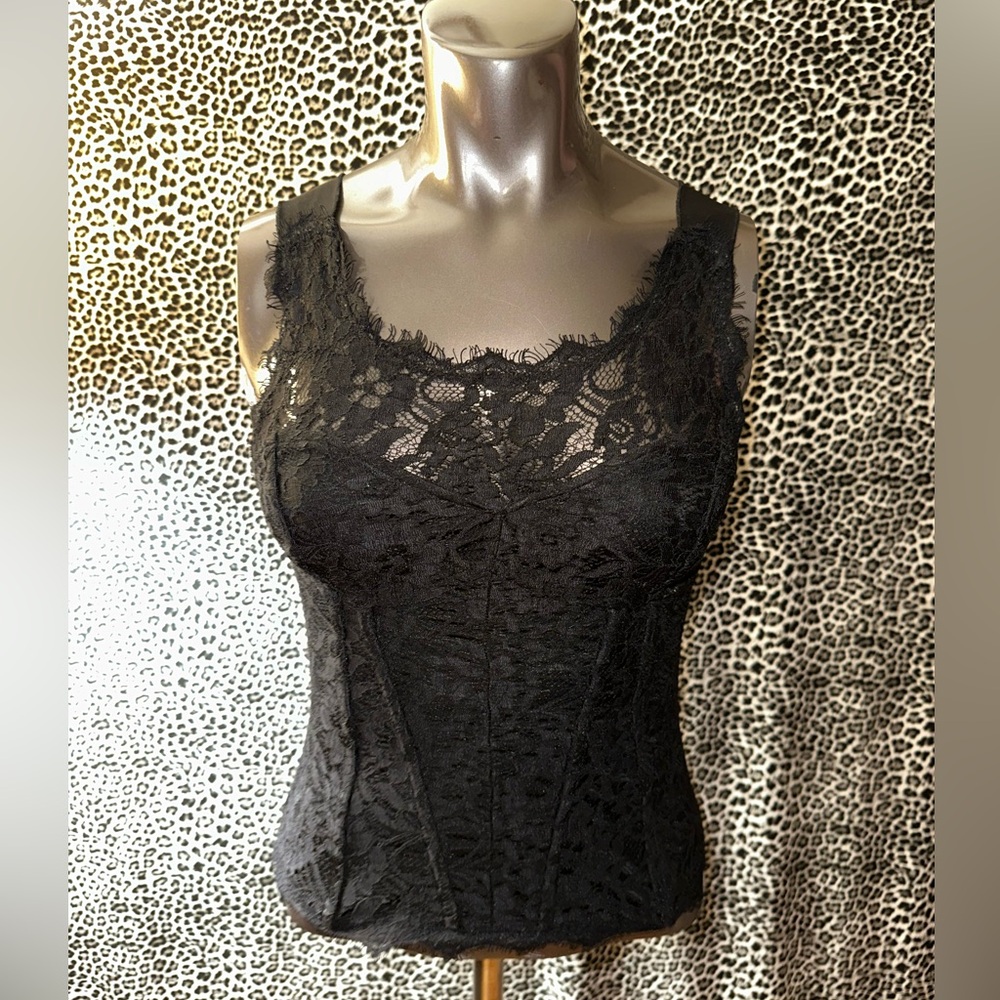 Vtg Bebe Lace Corset